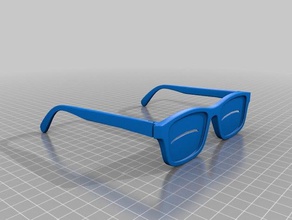 snow goggles accessories 1960s courreges eskimo glasses inuit sunglasses 3d print model - Mito3D