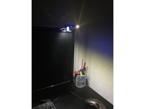 monitor led strip support computer desktop lamp light 3d print model - Mito3D