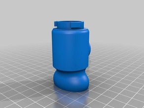 mini gas mask respirator v4 p100 3m filter diy 3d print model - Mito3D