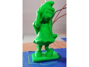 smurfs - smurfette-1 esculturas brinquedos 3d print model - Mito3D