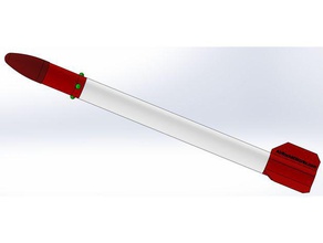 led-Luft-Rakete-adapter Spielzeug & Spiele Luft-Rakete airrocketworks funktioniert Druckluft-Rakete led-adapter led rocket 3d print model - Mito3D