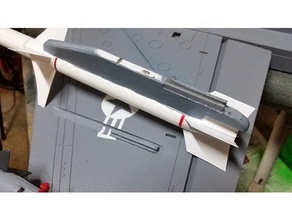 avión rc arma pilón de montaje adjunto r c vehículos archivo conexión freewing punto jet misil sin estallar aviones 3d print model - Mito3D