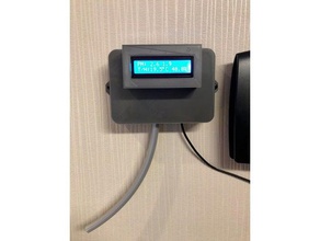 a poeira do sensor de caixa lcd 1602 dht22 eletrônica 3d print model - Mito3D