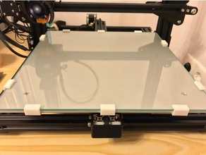creality cr-10 de vidro clipe Impressora 3d acessórios cr10 3d print model - Mito3D