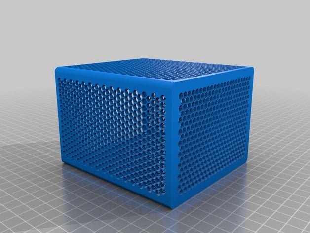 hex cesta de escritorio organizador organización 3D print model - Mito3D