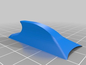 bungee skid wing z84 curved attach point r c vehicles 3d print model - Mito3D
