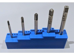 metric tap organizer tool holders & boxes 3d print model - Mito3D
