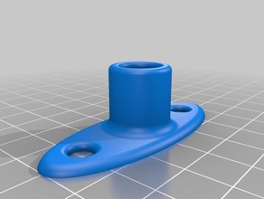 support de tube 5mm v1 pièces 3d print model - Mito3D