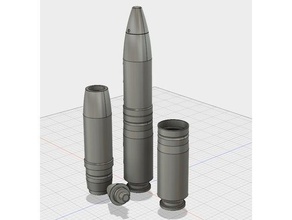 30mm minengeschoss props airsoft la munición el cañón cosplay mineshell prop réplica 3d print model - Mito3D