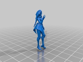 overwatch - sombra augmented skin games 3d print model - Mito3D