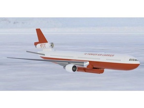 mcdonnell douglas dc-10 air tanker vehicles airplane firefighting 3d print model - Mito3D