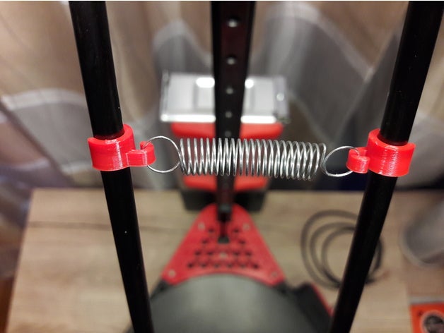 anycubic kossel plus haste de amortecedor clipes Impressora 3d peças 6mm rod a anti vibração vara clipe tuning atualização 3D print model - Mito3D