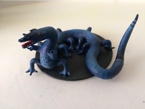 behir jeux alligator de crocodile d&d le mdn donjons & dragons serpent 3d print model - Mito3D