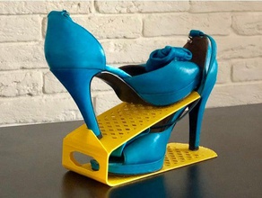 chaussures optimiseur de rack l'organisation s'organiser organisateur garde-robe 3d print model - Mito3D