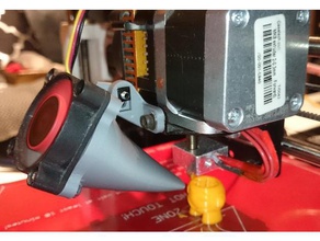 fan duct geeetech pi3 pro b holder fix 3d printer parts i3 i3b acryli 3d print model - Mito3D