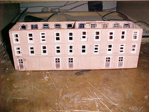 scaleprint Terrasse Häuser zurück Fenster-Tür-set 00 ho-Maßstab Gebäude & Strukturen Züge ho wargame 3d print model - Mito3D