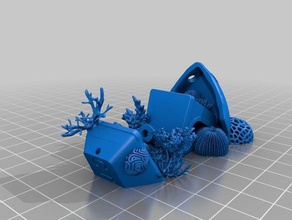 coral benchy fixed 3d printing tests 3d print model - Mito3D