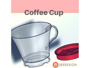 Kaffee-Tasse Haushalt versorgt 3dprintable Kaffee Geschirr cup Dekor Dekoration design Gericht inländische einfach drucken flexibel Küche petg pla simplify3d transparent nützlich Wasser 3d print model - Mito3D