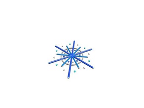 copo nieve blockscadsnowflake exploraciones & réplicas 3d print model - Mito3D