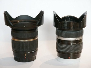 lens kapağı sony kullanılan a süper geniş agle yakınlaştırır kamera 10-24 11-18 17-35 hood açılı 3d print model - Mito3D