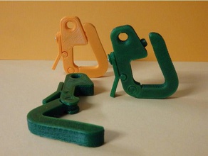 pin carabiner mousqueton goupille gadgets 3d print model - Mito3D