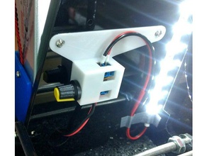 led dimmer controllo casella di striscia l'elettronica anet a8 mod aggiornamento caso a manopola alloggiamento i porta del 3d print model - Mito3D