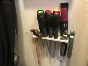 toolhanger parede pequena casa porta-ferramentas & caixas martelo titular leatherman chave de fenda ferramenta suporte 3d print model - Mito3D