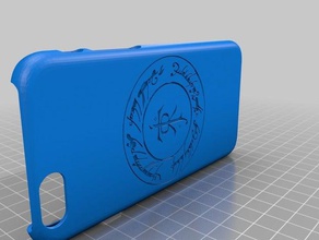 iphone 6 caso tolkien onering A impressão 3d sda 3d print model - Mito3D