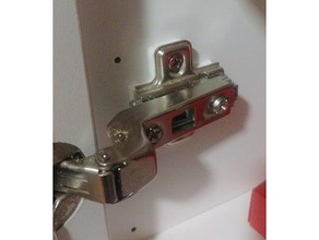 cabinet hinge backplate diy 3d print model - Mito3D