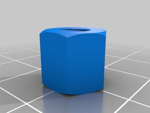 hembra roscada hexagonal de enfrentamiento partes hex espaciador las piezas pequeñas la rosca 3d print model - Mito3D