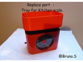 tray kitchen scale & dining balance spare part 3d print model - Mito3D