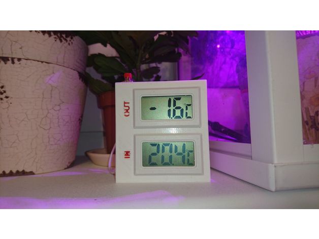 meteo box thermometer household digital meteostation 3D print model - Mito3D