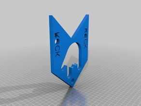 el rock llaveros 3d print model - Mito3D