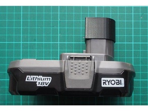 ryobi tampa da bateria diy um 3d print model - Mito3D