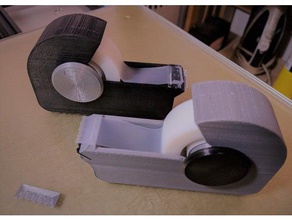 scotch dévidoir base magnétique de la broche bureau un aimant réfrigérateur du distributeur ruban 3d print model - Mito3D