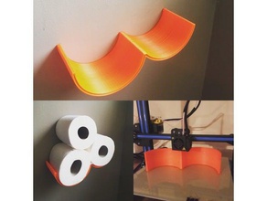 rolo de papel higiénico armazenamento em nuvem casa banho 3d print model - Mito3D