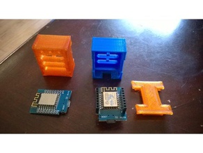 wemos d1 mini 3d printed case printing print microprocessor monoprice select wifi 3d print model - Mito3D