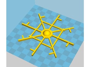 blockscad snowflake am beginner art blockscadsnowflake 3d print model - Mito3D