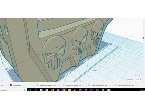 punisher emblème de caliburn magwell jouets mécaniques 3d print model - Mito3D