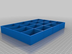 nut bolt washer assortment tool holders & boxes box organizer screw 3d print model - Mito3D
