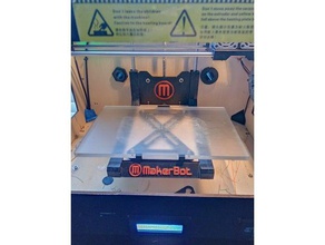 replicator 2 plate holder 4 point leveling 3d printer parts ctc dual upgrade part 1 3d print model - Mito3D