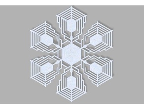 blamas snowflake blockscadsnowflake props 3d print model - Mito3D