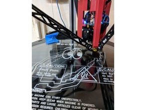 slim rostock max v3 fan 713maker mounts 3d printer parts duct 3d print model - Mito3D