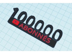troph e 100 000 abonn s signs & logos 1000 100000 subs youtube play button 3d print model - Mito3D