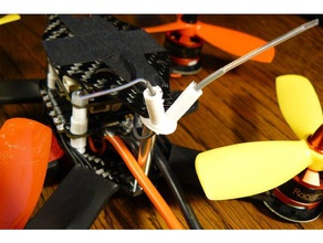quadcopter havadan anten desteği rehberi r c araçlar sahibi anteni monte edin flysky x6b çekirge 3d print model - Mito3D