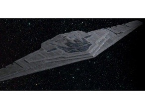 a supremacia do líder supremo snoke navio modelos star wars super-dreadnought de primeira ordem último jedi 3d print model - Mito3D