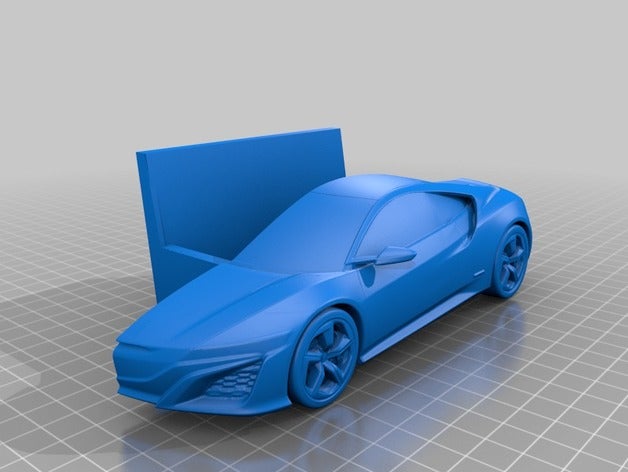 acura nsx card holder office 3D print model - Mito3D