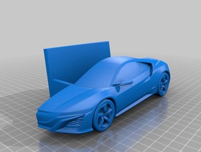 acura nsx card holder office 3d print model - Mito3D