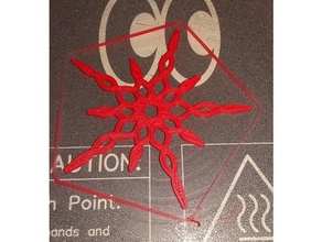seno coseno di un fiocco neve matematica arte blockscadsnowflake 3d print model - Mito3D