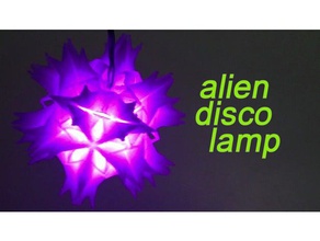 alien disco lamp electronics aliens blockscadsnowflake discolamp malmomakerspace pixelring snowflake 3d print model - Mito3D